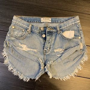 Free People Jean Shorts